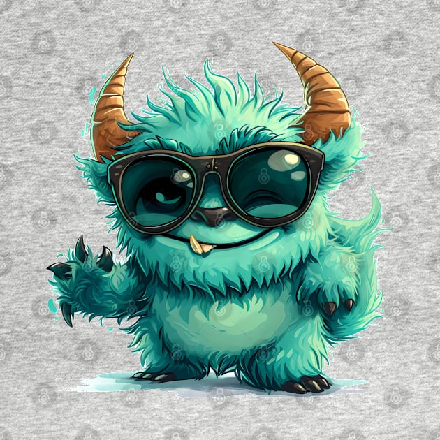 Cute Fluffy Monster by Obotan Mmienu